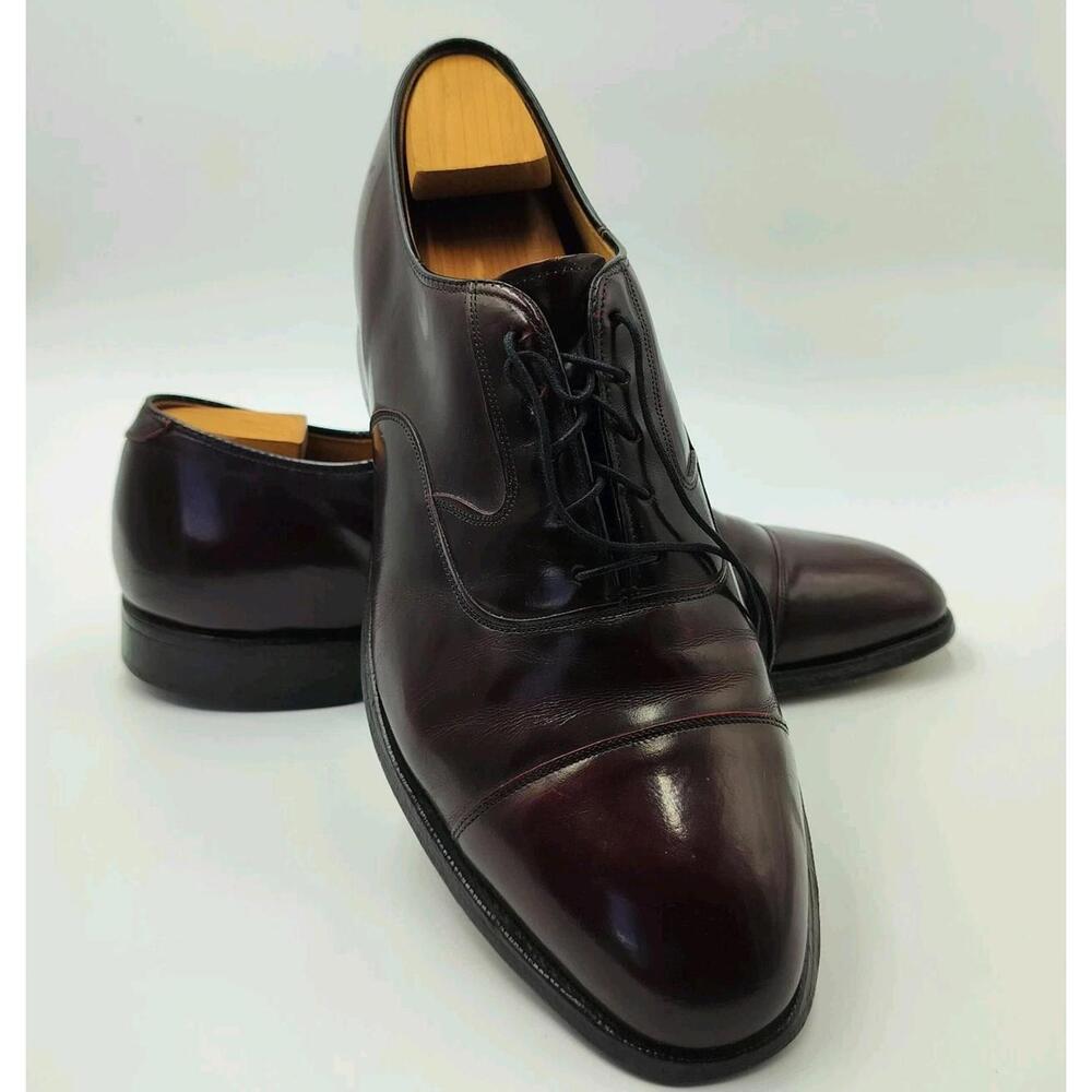 Johnston & Murphy Men’s Shoes Limited Collection Brown Leather Oxfords Size 11D